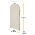 thumbnail image 5 of Whitmor Zippered Linen & Polyester Garment Bag -Natural - 22" x 3" x 40", 5 of 5