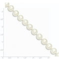 thumbnail image 3 of 14K Yellow Gold necklace Pearl Freshwater Near Round White 20 in 9.5 mm 10, 3 of 3