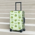 thumbnail image 2 of Lsque Green Avocado Printed Luggage Cover, Travel Luggage Protector,Scratch and Dirt Resistant, Fits 18-32 Inch Luggage - Small, 2 of 9