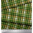 thumbnail image 3 of Soimoi Cotton Duck Fabric Plaid Check Printed Craft Fabric by the Yard 42 Inch Wide, 3 of 3