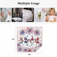 thumbnail image 5 of Independence Day Cloth Napkins, American Flag Gnomes Firework Red Stripes Washable and Reusable Dinner Napkins Set of 6, Table Napkin for Kitchen Party Birthday Wedding Hotel Housewarming 20"x20", 5 of 9