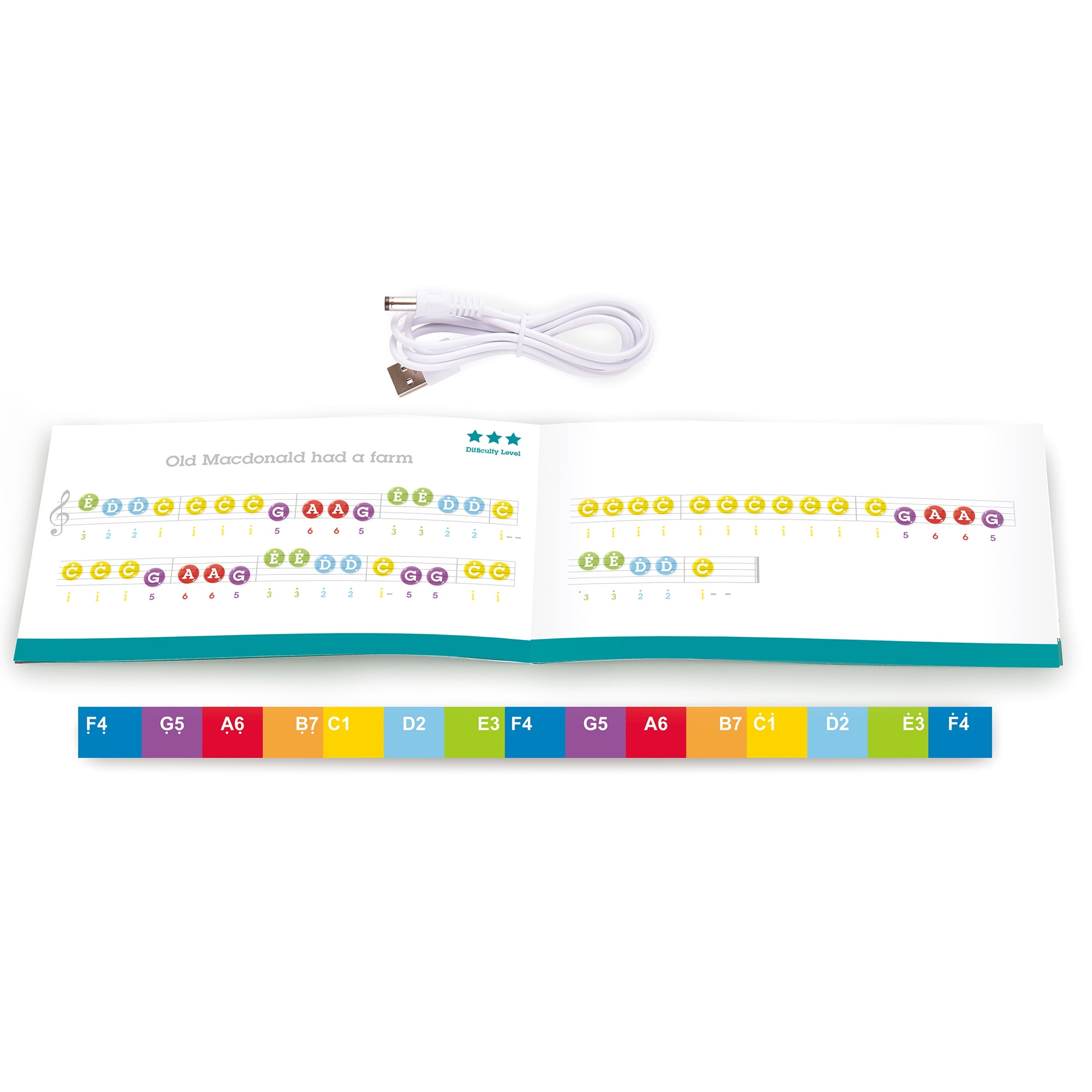 Hape: Learn With Lights Piano w/ Stool - Black - Wooden Electric Musical Toy, 25 Light-Up Keys, Demo Tunes, Record & Playback, Instrument, Kids Age 3+