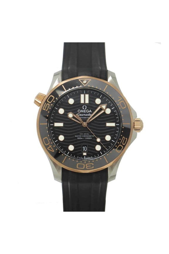 Pre-Owned Omega Seamaster Diver 300 Co-Axial Master Chronometer Two-Tone 210 22 42 20 01 002...