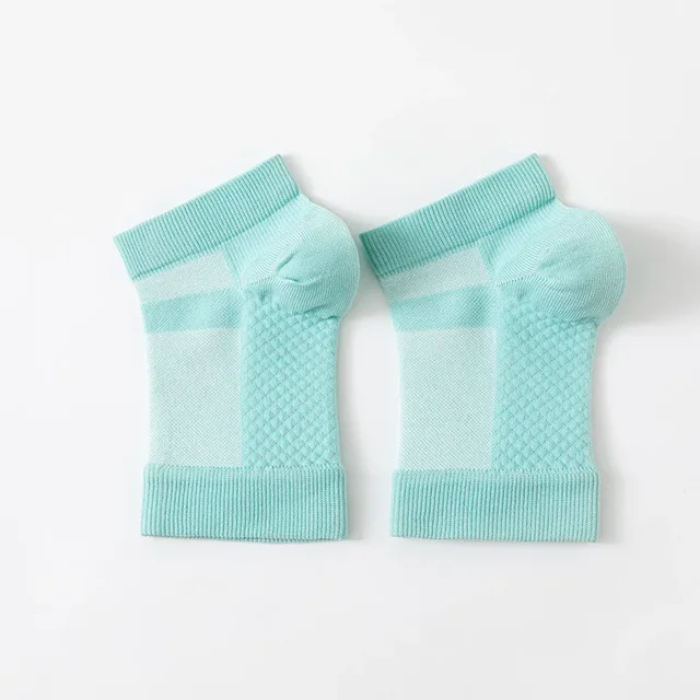 1Pair Open Toe Socks Sports Ankle Protection Socks Soft Non-slip Compression Socks Protection Breathable Arch Support Yoga Socks W-358-Green L-XL
