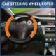 thumbnail image 2 of Funda de volante Unique Bargains para volante de coche de 36.5-37.9 cm, funda protectora de cuero sintético naranja, 1 pieza, 2 of 6