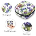 thumbnail image 3 of Sanitary Napkin Storage Bag for Girls Women, Portable First Period Pads Bag Tampons Holder Girls Travel Makeup Bag, Large Capacity Grapes Watercolor Style, 3 of 6
