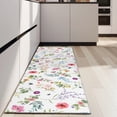 thumbnail image 4 of Pioneer Flower Floral Print Pattern Kitchen Rug Mat,Kitchen Runner Rugs Non Skid Washable,Decorative Kitchen Floor Mats for Kitchen,Sink,Laundry,17"X47", 4 of 5