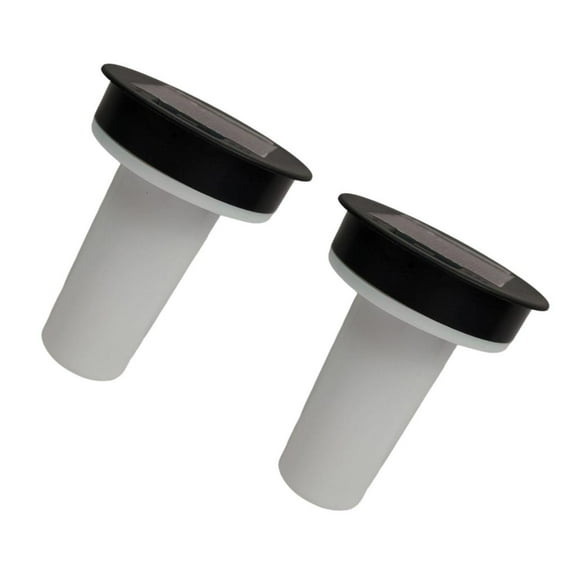 SDFGTstore 2Pcs Outdoor LED Garden Light Solar Light Replacement Top with Flickering Flame