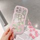 thumbnail image 4 of Funda compatible con iPhone 12 Pro, bonita funda transparente con diseño de conejo floral y corazón, con correa de muñeca para mujer, funda protectora completa de TPU suave para iPhone 12 Pro -, 4 of 8