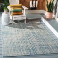 thumbnail image 2 of Safavieh Courtyard Eamon Abstract Indoor/Outdoor Area Rug, Gray/Navy, 5'3" x 7'7", 2 of 9