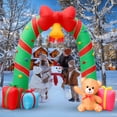 thumbnail image 4 of Decoraciones navideñas inflables para exteriores, arco con forma de bastón de caramelo de 3 m, 4 of 6