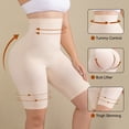 thumbnail image 4 of Athlemo Plus Size High Waisted Body Shaper Shorts Shapewear for Women Tummy Control Thigh Slimming, 4 of 7