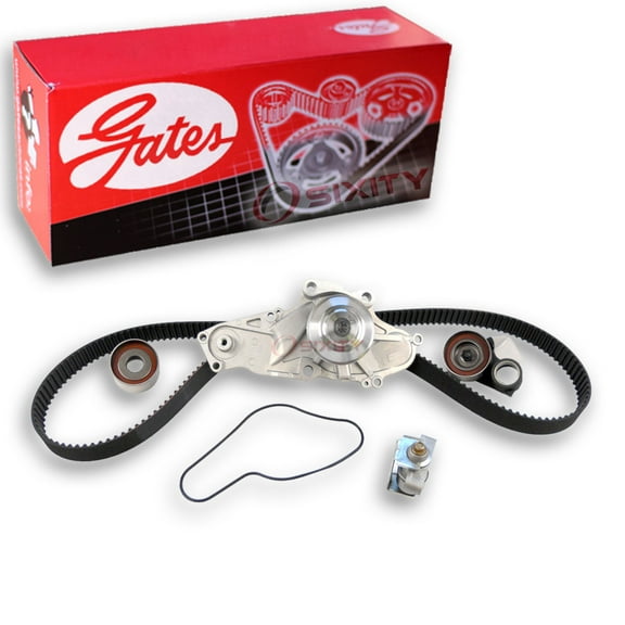 Gates PowerGrip Timing Belt Kit w Water Pump compatible with Honda Accord 3.0L V6 1998-2002