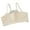 01_Beige, variant on Girls Back Double Mesh Sports Bra First Training Camisole Soft Comfortable Solid Color Bras for Teens 02_White,One Size