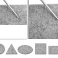 thumbnail image 3 of Raindrops Chair Pads Furniture Leg Felt Mat Light Grey Cuttable DIY 1 Roll, 3 of 5