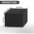 thumbnail image 2 of Funda protectora Funda para muebles, 420D Anti-UV (125x125x74cm) Muebles de jardín, Funda para mesa de exterior Lona protectora impermeable Tela Oxford impermeable, Resistencia al viento, 2 of 3