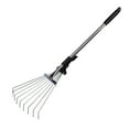 Rake Garden Leaf Tools Yard Leaves Metal Rakes Handle Grasstool