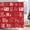 Red, variant on Christmas Shower Curtain, Christmas Snowman Dog Cat Bathroom Decor, Xmas Winter New Year Holiday Waterproof Fabric Shower Curtain Set for Bathtub with 12 Hooks 60x72 in