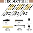 thumbnail image 3 of Kit de 10 Bolígrafos Delgados para Torneado de Madera, Bolígrafo Giratorio de 7 mm con Recarga, Ideal para Regalos de Bricolaje, Color Negro., 3 of 5