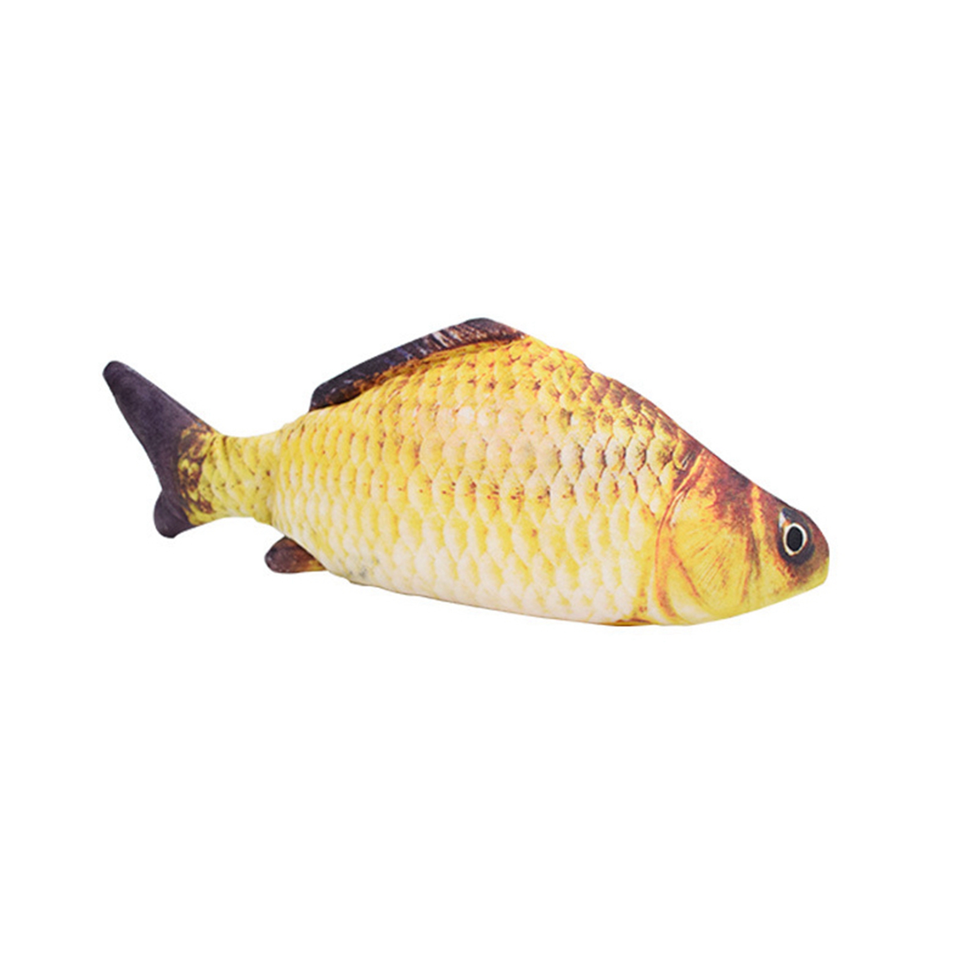 Faithtur Jouet Poisson Électrique avec Chat en Peluche Rempli de Coton PP
