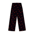 thumbnail image 3 of Fluffy Flannel Pants for Women Valentine's Day Heart Print Cozy Lounge Pj Pants Fuzzy Plush Winter Sleepwear, 3 of 3