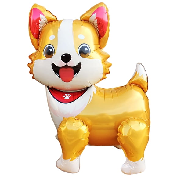Globo de Papel Aluminio DOINIDAMI Perro Corgi 68x48 cm para Fiesta