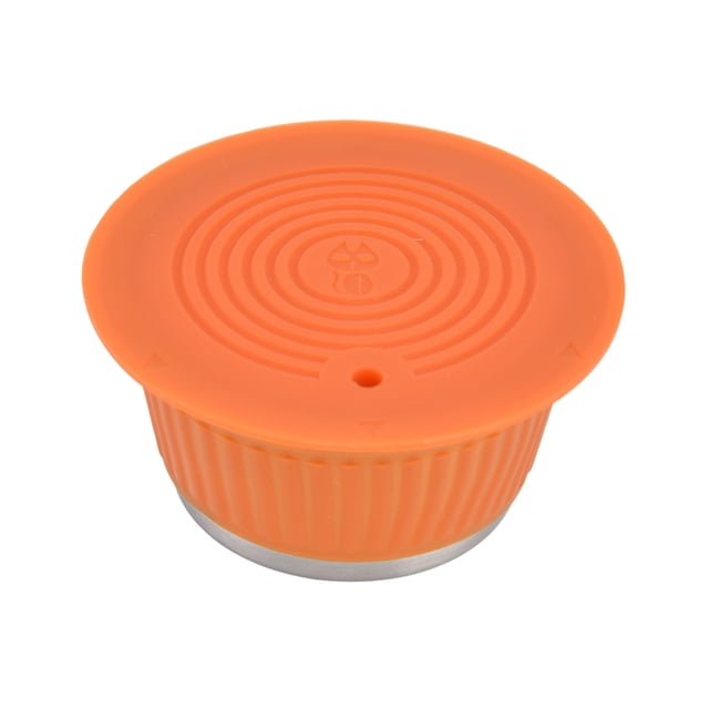 Ensemble de Café Rechargeable, Filtre à Café Réutilisable Robuste 7 Pcs/ensemble pour Bureau Bleu, Orange, Couleur Café