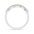 thumbnail image 2 of ANGARA Natural Diamond Anniversary Band in 2-Tone Gold in 14K White & Rose Gold for Women (Size-1.3mm| Color-K| Clarity-I3) | Anniversary, Jewelry Gift for Women | Natural Diamond Ring, 2 of 10