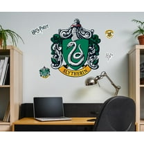 Harry Potter Slytherin House Crest Movable Vinyl DIY Wall Art Stickers Set - Walls, Windows, Doors