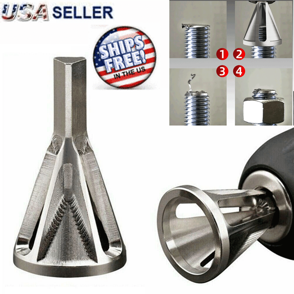 Stainless Steel Deburring External Chamfer Tool Drill Bit Remove Burr Silver BR 