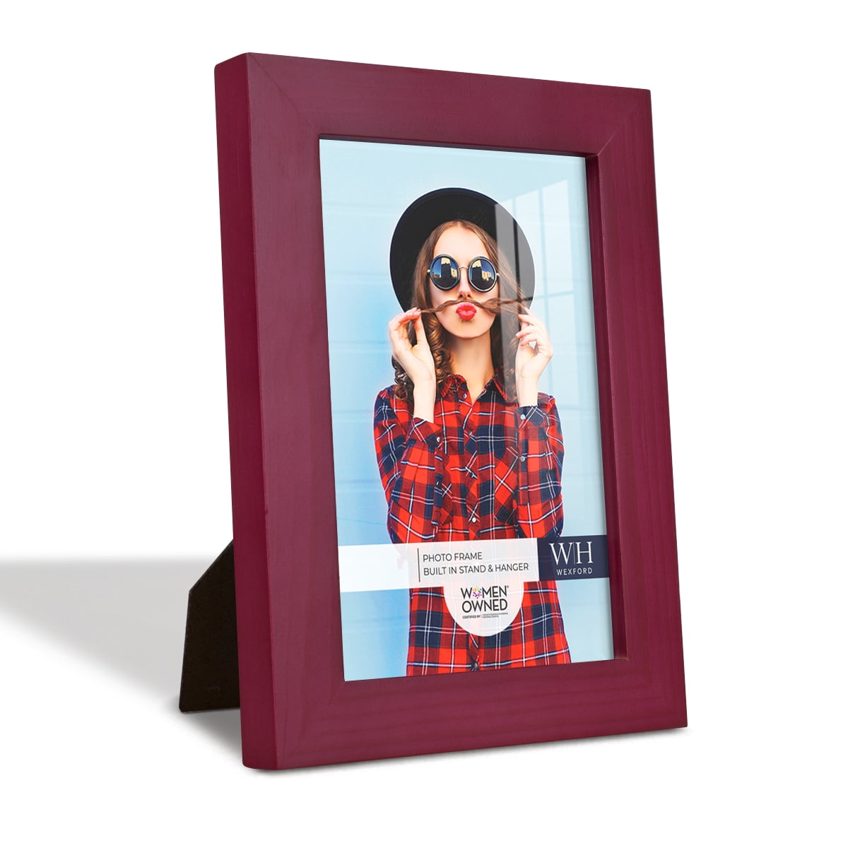 Woodgrain 4 in. x 6 in. Cherry Red Picture Frame