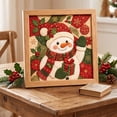 thumbnail image 2 of Twfbrm Christmas Kinusaiga Fabric Art Kit, 3D Mosaic Craft Kits with Wooden Frame and Tools, Holiday DIY Relaxing Handmade Art Project Christmas Decoration for Gift, Part, Home Decor, 2 of 6