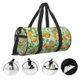 thumbnail image 3 of Fotbe Tangerine Bolsa Deportiva de Lona Plegable con Estampado, Bolsa de Gimnasio con Bolsillo Seco/Húmedo, Bolsa de Viaje Ultraligera de Gran Capacidad, 3 of 6