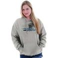 thumbnail image 3 of United We Stand Blue Live Matter Flag Hoodie Sweatshirt Women Men Brisco Brands M, 3 of 6