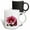 Multicolor, variant on 3drose, Heavenly Pink Hollyhock Malva Flower Cut Out, 11oz Two-tone Black Mug