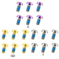 thumbnail image 3 of 6x Titanium Bicycle Disc Brake Rotor Fixing Bolts M5x10mm Mtb Bike Brake Screw Xixi, 3 of 5