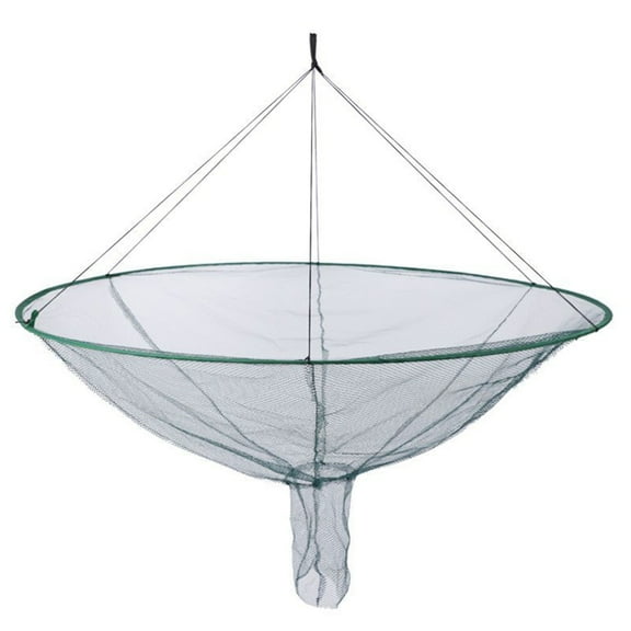 Foldable Fishing Net Portable Prawn Baits Crab Shrimp Net Drop Landing Fishing Pier Harbors Pond Collapsible Net Crab Catch Net Fishing Accessories