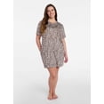 thumbnail image 2 of Joyspun Women’s Dreamy Soft Collection Short Sleeve Sleep Shirt, Sizes S/M to 2X/3X, 2 of 6