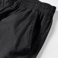 thumbnail image 5 of BiZtdJrK Men Outdoor Cargo Shorts Big and Tall Elastic Waist Capri Shorts Comfy Lightweight Running Shorts with Multi Pockets on sale clearance items Black XXXXXL, 5 of 6