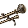 thumbnail image 3 of InStyleDesign  Nadine Adjustable Double Curtain Rod satin nickel 66-120 inch, 3 of 5