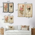 thumbnail image 4 of Designart "Victorian Lady Amid Rustic Pink Roses" Rose Framed Wall Art Set Of 2 - Traditional Pink Framed Canvas Set For Living Room Decor, 4 of 6
