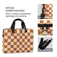thumbnail image 4 of FORMRS 16" Laptop Bag Carrying Sleeve Case with Handle Travel Shoulder Briefcase, Rusty Orange Plaid, 4 of 8