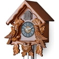thumbnail image 5 of TIMEGEAR Cuckoo Clock with Night Mode, Singing Bird, Wooden Decorations and Swinging Pendulum (Brown), 5 of 9