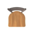 thumbnail image 3 of 410 Jackie 30" Swivel Bar Stool with Bronze Finish and Medium Maple Seat, 3 of 4