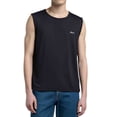 thumbnail image 2 of pstuiky Camiseta sin mangas para hombre, Camiseta holgada sin mangas con textura de seda helada de verano para hombre Tops elegantes para mujer xxl, 2 of 6