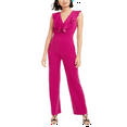 thumbnail image 4 of Bar III Womens Ruffled V-Neck Jumpsuit, 4 of 6