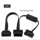 thumbnail image 3 of 16 Pin Male to Dual Female OBD2 Splitter Flat Extension Cable Adapter with Switch, 3 of 5