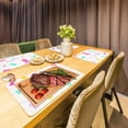 thumbnail image 3 of Happy Bunny Easter Placemats Set of 4, 12x18 Inch Easter Spring Table Mats for Table Indoor Home Party Decor, 3 of 5