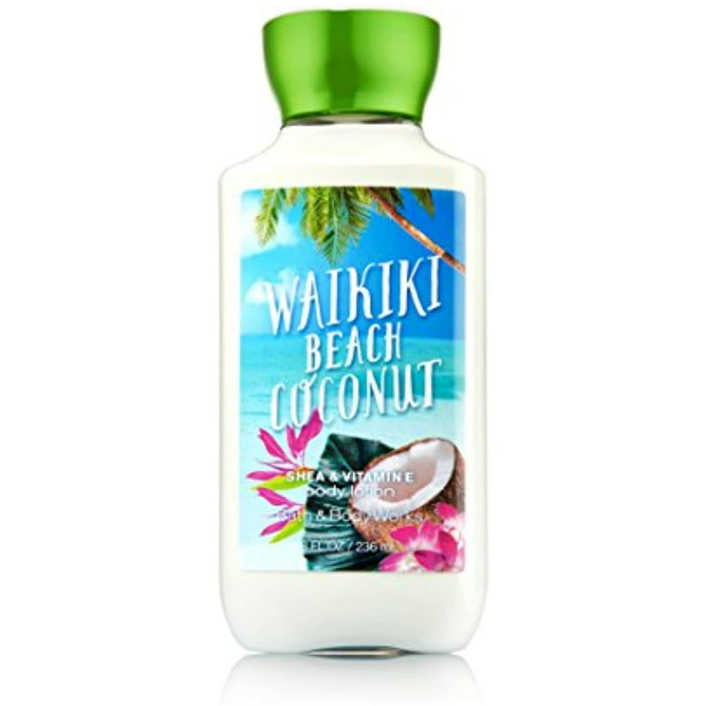 bath & body works shea & vitamin e lotion waikiki beach coconut 2016