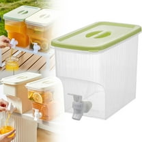 Niriyo 3.9L Clear Beverage Dispenser - Lemonade Pitcher with Spigot for Fridge, Party Drink Dispenser